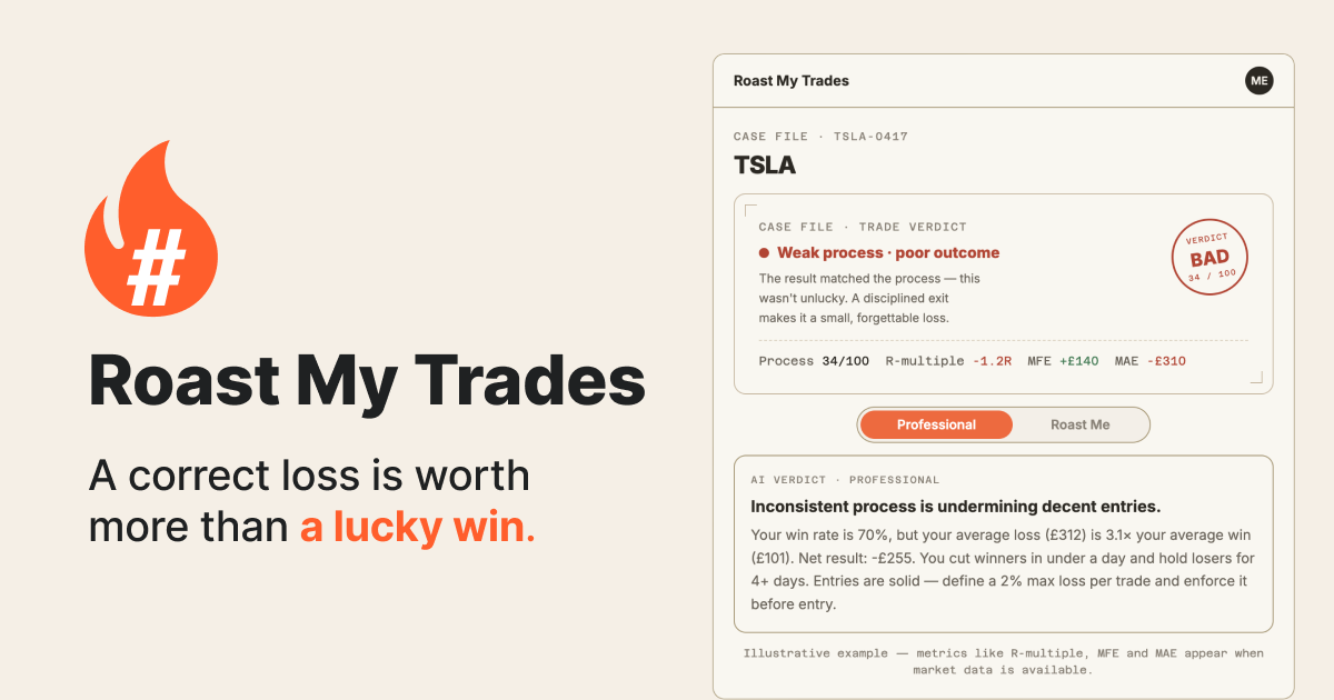 Roast My Trades screenshot